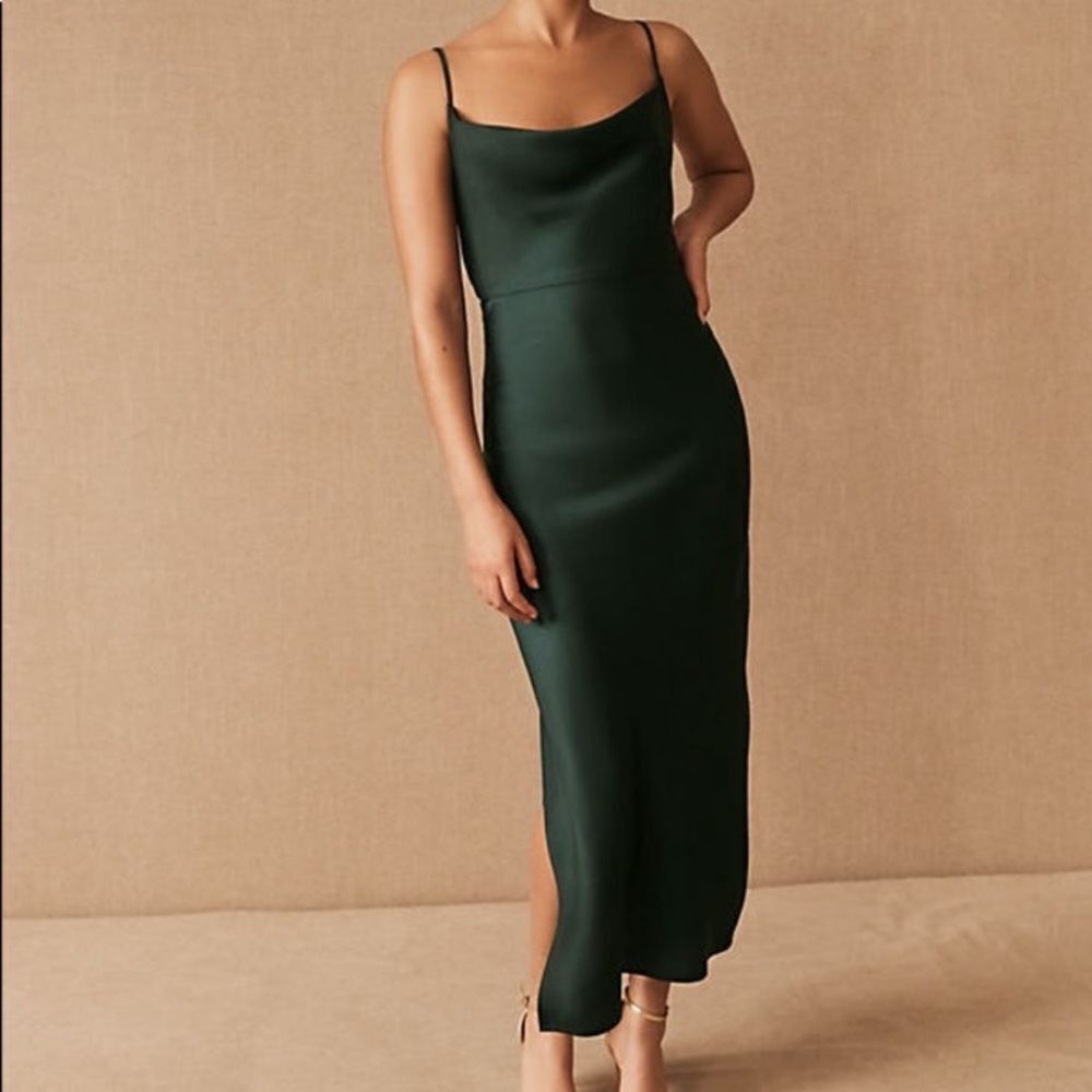 Anthropologie BHLDN Cali Satin Charmeuse Midi Dress Size 26W